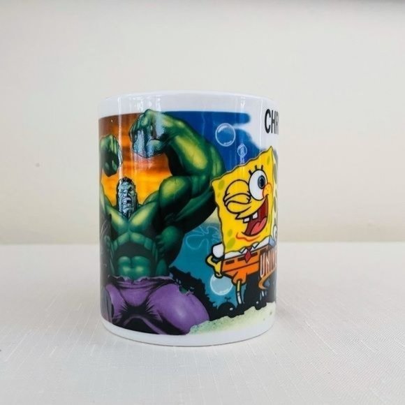 2/$10 Universal Studios Mug HULK, SpongeBob, SHREK for Christopher - Picture 3 of 10